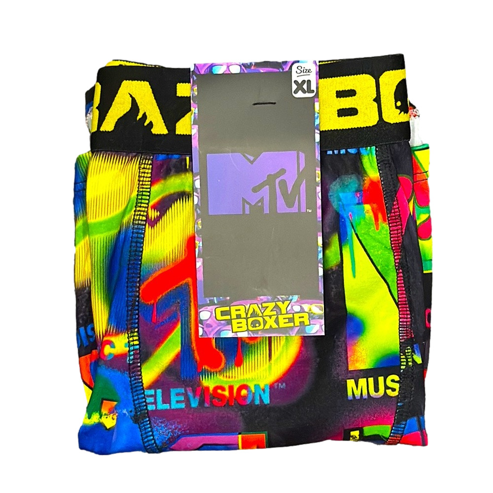 Mens Retro MTV Licensed Boxer Briefs - Size Extra Large XL - NWT